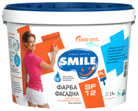 Вододисперсионные фасадные краски ТМ " Smile " ( Смайл )